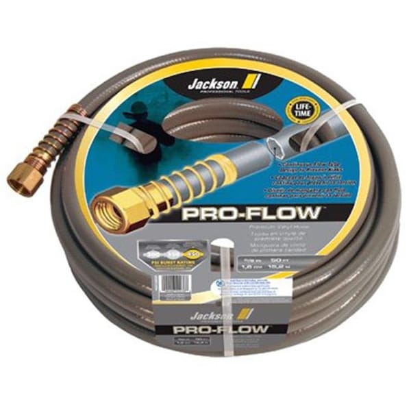 Jackson Professional Tools 5/8 in ID x 50 ft L Pro-Flow Garden Hose, Gray 027-4003600 - main